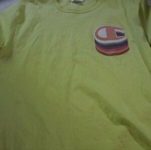 mens champion T shirt yellow